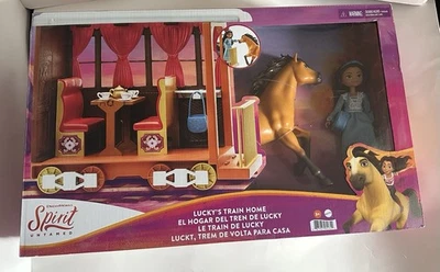 SPIRIT INDÓMITO LUCKY’S TRAIN HOME JUEGO CON MUÑECA DE LA SUERTE NUEVO Foto 1 de 4