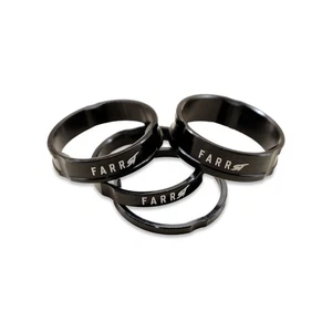 Farr-ST BMX Headset Spacers, 1-1/8", Black, Set/4 - Picture 1 of 1