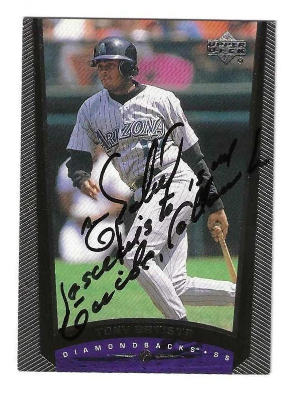 Signed TONY BATISTA Arizona Diamondbacks 1999 Upper Deck Card #306 w/COA - Image 1 of 1