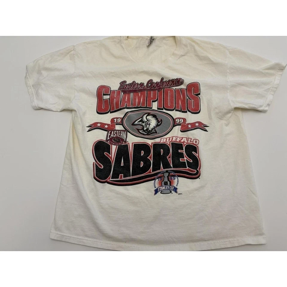 VTG 1999 Buffalo Sabres Conference Champions Shirt reprint VK04517 - Image 1 of 1
