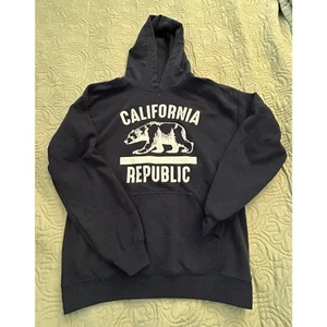 Bowery California Republic Hoodie Sweatshirt Men's Size M Long Sleeve Pullover - Picture 1 of 3