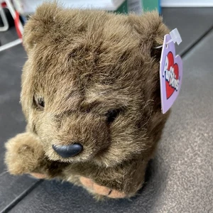 NWT 1998 Puffkins Collection GRIZWALD THE BEAR 4" Brown Plush Stuffed Animal - Picture 1 of 2