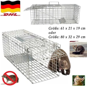 Profi Marderfalle Lebendfalle Waschbärfalle Fuchs Katzen Kaninchen Ratten Falle - Bild 1 von 26