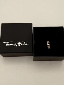 THOMAS SABO Damen Single Creole Weißsteine mit Clipverschluss Neu Geschenkidee - Bild 1 von 6