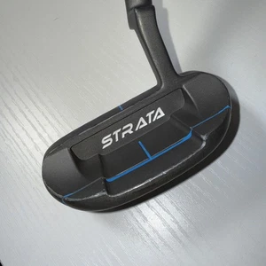 Callaway Golf Strata Mallet Putter Left Handed Blue Lines Golf Club 33.5 Inches - Picture 1 of 6