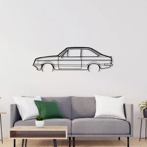 Ford Escort Mk2 Wandkunst aus Metall Wandbilder Silhouette Rs 2000 Rally 1800 2 - Picture 1 of 10