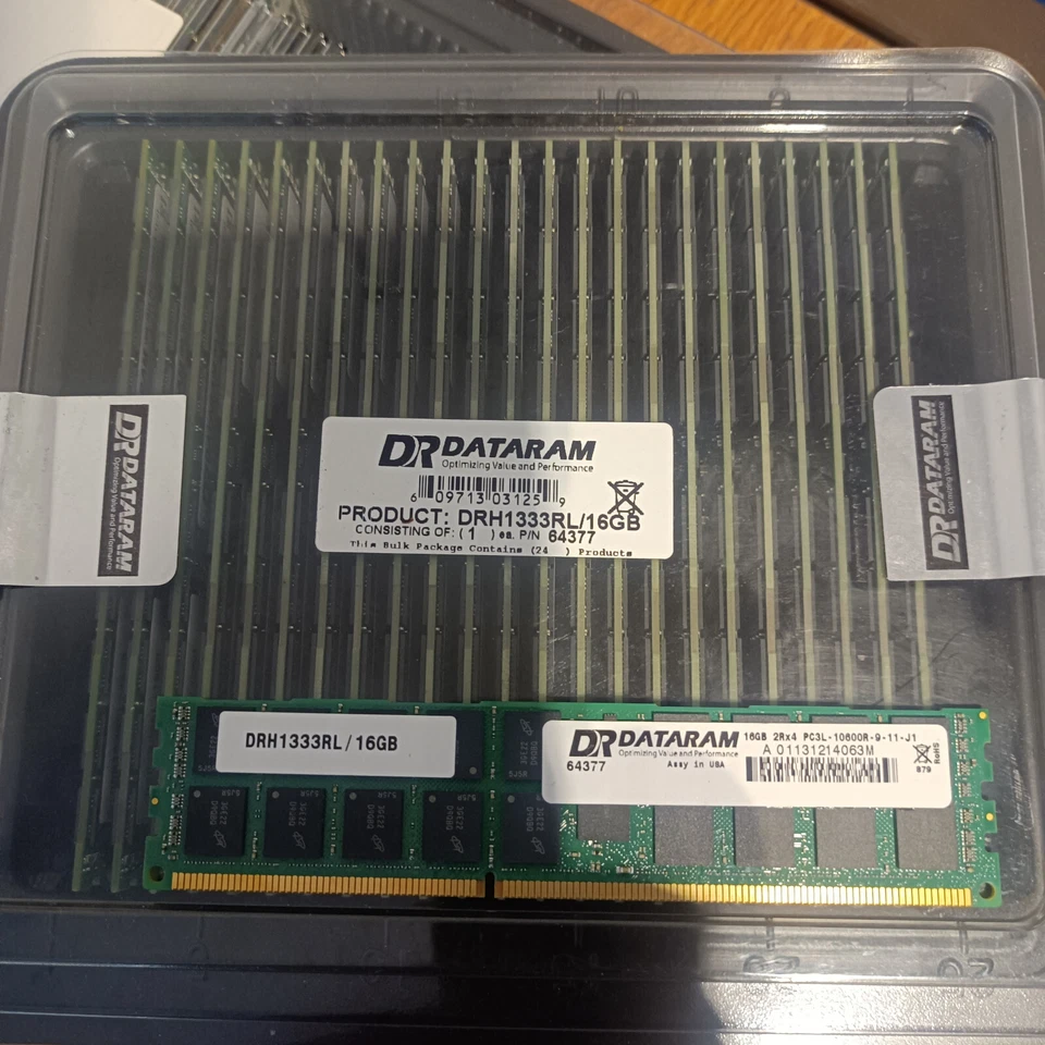 Dataram DDR3 - module - 16 GB - DIMM 240-pin - 1333 MHz / PC3-10600 1.35 V - Image 1 of 1