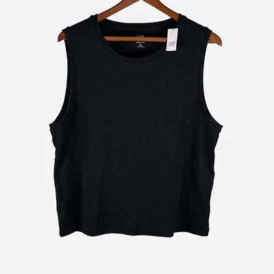 Camiseta sin mangas GAP 2XL moderna concha negra mezcla modal suave NUEVA Foto 1 de 4