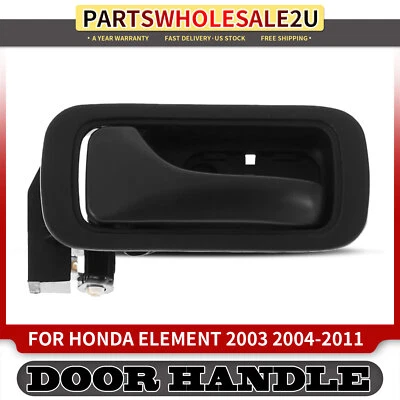 Manija de puerta interior negra lado izquierdo conductor trasero para Honda Element 2003-2011 Foto 1 de 4