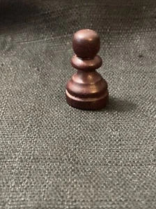 Replacement Plastic Chess Pawn 1.25” Brown - Picture 1 of 3