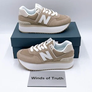 New Balance WMNS 574+ Driftwood Timber Wolf WL574ZSM Women's Size US 5 - 8 New - Picture 1 of 24