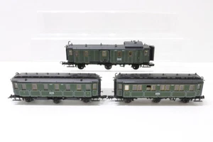H0 Trix K.Bay.Sts.B Gepäckwagen 1./2.Kl 3.Kl Personenwagen Konvolut DC N53 - Imagen 1 de 4