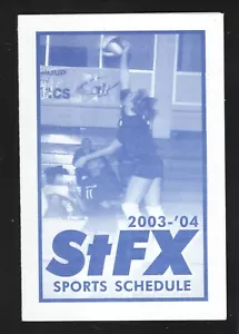 St Francis Xavier X-Men 2003-04 Voleibol Deportes de Invierno Calendario de Bolsillo - Imagen 1 de 2