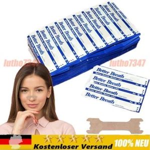 100x Nasenpflaster Better Breath Nasal Strips Pflaster Besser Atmen Schnarchen L - Picture 1 of 10