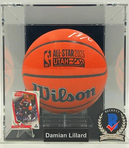 Milwaukee Bucks DAMIAN LILLARD SIGNIERTER NBA Basketball SHOWCASE (Beckett Cert) - Bild 1 von 12