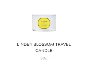 Parks of London Travel Candles 80g LINDEN BLOSSOM & MAGNOLIA RRP 17.99 - Picture 1 of 2