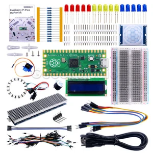 Raspberry Pi Pico Starterkit enthält LCD1602 Displaymodul PIR Sensor - Bild 1 von 12