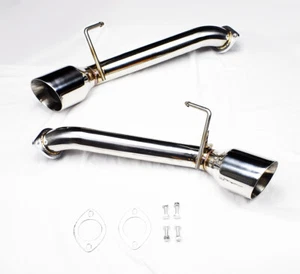 Stainless Steel Straight Axle Back Muffler Exhaust for Nissan 370Z 2009-2021 - Picture 1 of 3