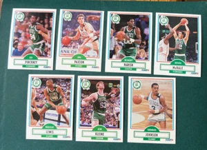 1990-91 FLEER BASKETBALL CARD LOT OF 7 BOSTON CELTICS PINCKNEY, PARISH, McHALE - Picture 1 of 2