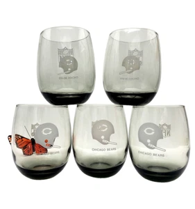 Chicago Bears Glassware - Stemless NFL Smoked Set - Picture 1 of 10