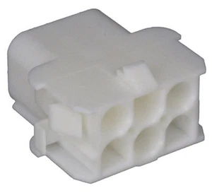CONNETTORE UNIVERSAL MATE N LOK FEMMINA 6 VIE HOUSING TYCO 1-480705-0 AMP 2 PZ - Imagen 1 de 1