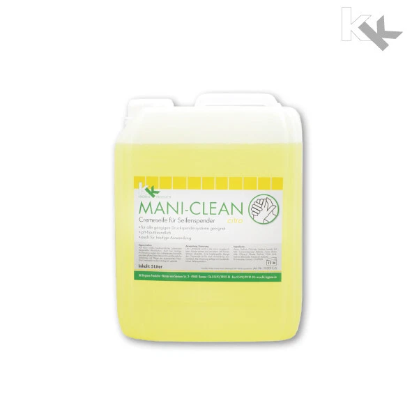 Flüssigseife Handwaschseife MANI CLEAN Citro 5 L Seife Seifenspender Zitrone KK - Bild 1 von 1