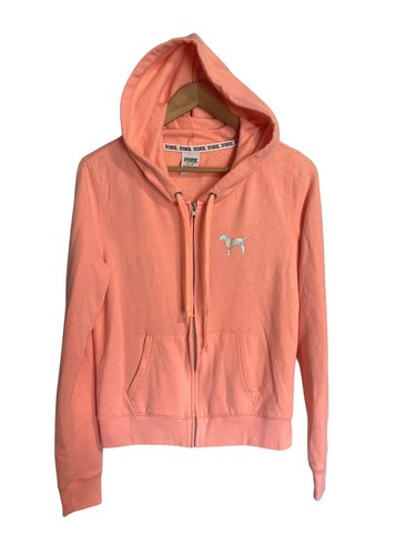 UNDERCOVER Felpa con cappuccio Victoria's Secret ROSA full zip arancione taglia media