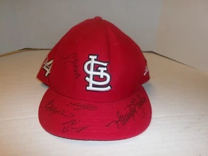 7 3/8 New Era St. Louis Cardinals Autographed Signed Hat 5 Signature's Unknown - Picture 1 of 5