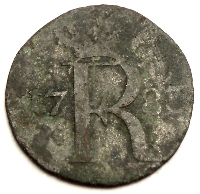 GERMAN STATES, PRUSSIA 1/24 THALER 1783 Silver KM#296 ZZ9.3 - Image 1 of 2