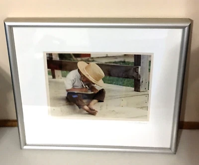 BILL COLEMAN "THE SCHOLAR II" AMISH NO 1002 EDICIÓN LIMITADA FOTO FIRMADA ENMARCADA PERSONALIZADA Foto 1 de 4