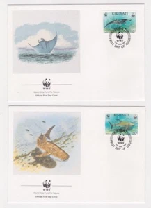 1991 Kiribati, Fish SG 348/51 WWF Covers or Fine Used - Picture 1 of 2