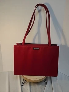 Vintage Kate Spade Red Satin Handbag - Gently Used - Picture 1 of 16