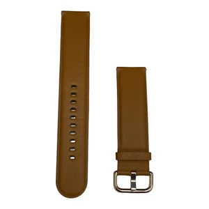 Original Samsung Galaxy Active 2 20mm Cuir Bracelet 1 Seulement Bande Marron - Photo 1 sur 2