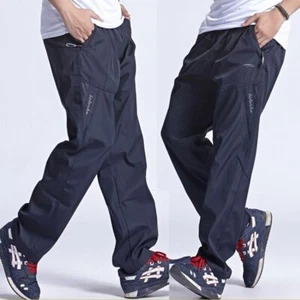 Pantaloni Uomo Casual Asciugatura Rapida Traspiranti Pantaloni Uomo Felpati Pantaloni Attivi - Foto 1 di 15