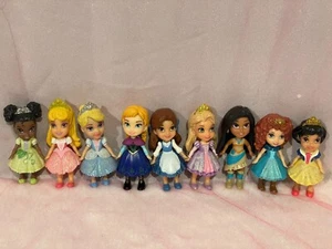 Disney Princess 3,5" Toddler Posable Mini Figure Lot Of 9 - Picture 1 of 10