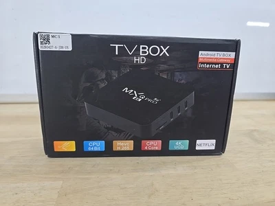 MXQ Pro 4K 超高清 64 位 Android 7.1 四核电视盒 媒体播放器-全新 — 第 1/3 张图片