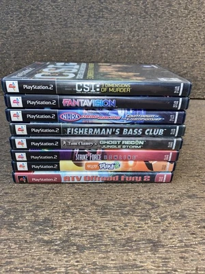 PlayStation 2 Juego Lote De 8 Todo Completo CSI Bass Club Atv Off-road Fury 2 NHRA Foto 1 de 4
