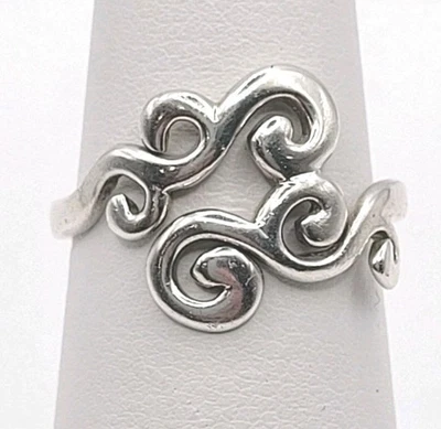 Anillo de filigrana vintage de plata de ley 925 de abedules talla 6,75 Foto 1 de 4