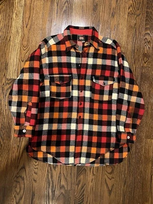 1930s/1940s Woolrich Colorful Wool Flannel Size 17 - Image 1 of 4