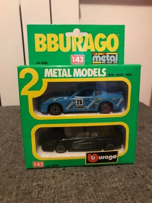 Burago 1/43 2 metal models cod 4200 - Immagine 1 di 3