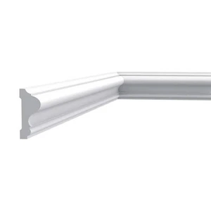 1 in. D x 2-3/8 in. W x 78-3/4 in. L Primed White Plain Polyurethane Panel - Picture 1 of 8
