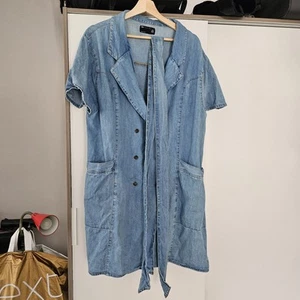 ASOS Women's Light Blue Denim Dress Size 20 - Picture 1 of 5