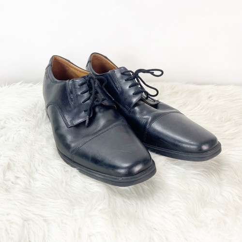 Scarpe eleganti Clarks Collection 14 M uomo nere in pelle stringate comode