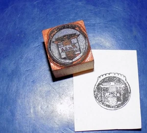 Vintage/Antique NASH Auto Emblem Wood & Metal Letterpress Printers Block - Picture 1 of 2