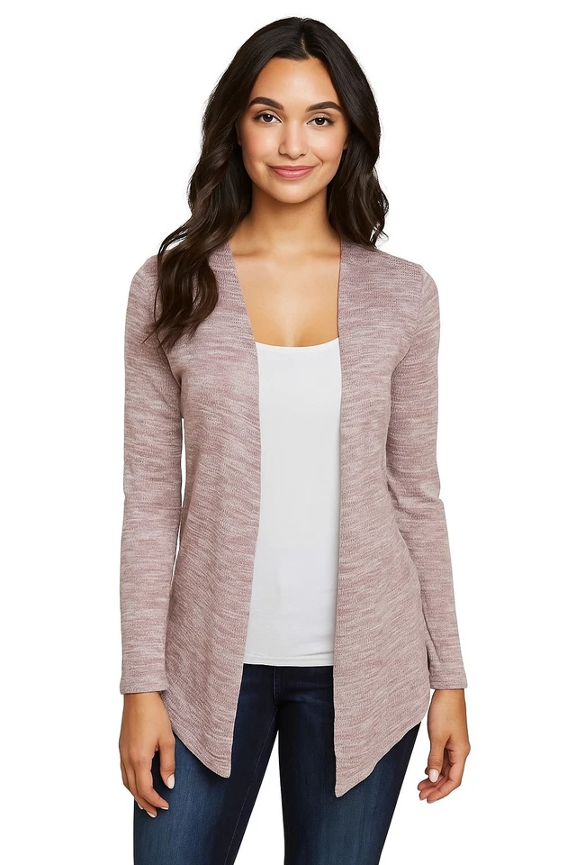 Cardigã feminino Charlotte Russe roxo rosado tamanho pequeno boho outono inverno - Imagem 1 de 4