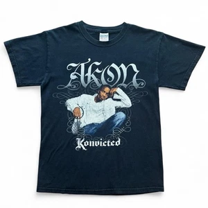 Akon Konvicted 2007 Tour Rap Y2K Hip Hop Music Merch T-Shirt Small 18x25 - Bild 1 von 7