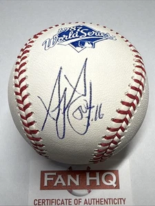 Greg Gagne 1987 World Series TWINS HANDSIGNIERT BASEBALL FAN HQ COA - Bild 1 von 5