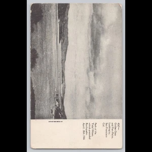 Antigua Postal Golden Gate San Francisco 1906 Terremoto Marea Camino - Imagen 1 de 3