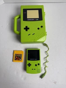 Nintendo Game Boy Color & Carrying Case & Worm Light GREEN KIWI READ DESCRIPTION - Picture 1 of 9