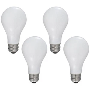 75W Equivalent Frosted 8W LED Dimmable Filament A21 4-Pack by Tesler - Picture 1 of 3